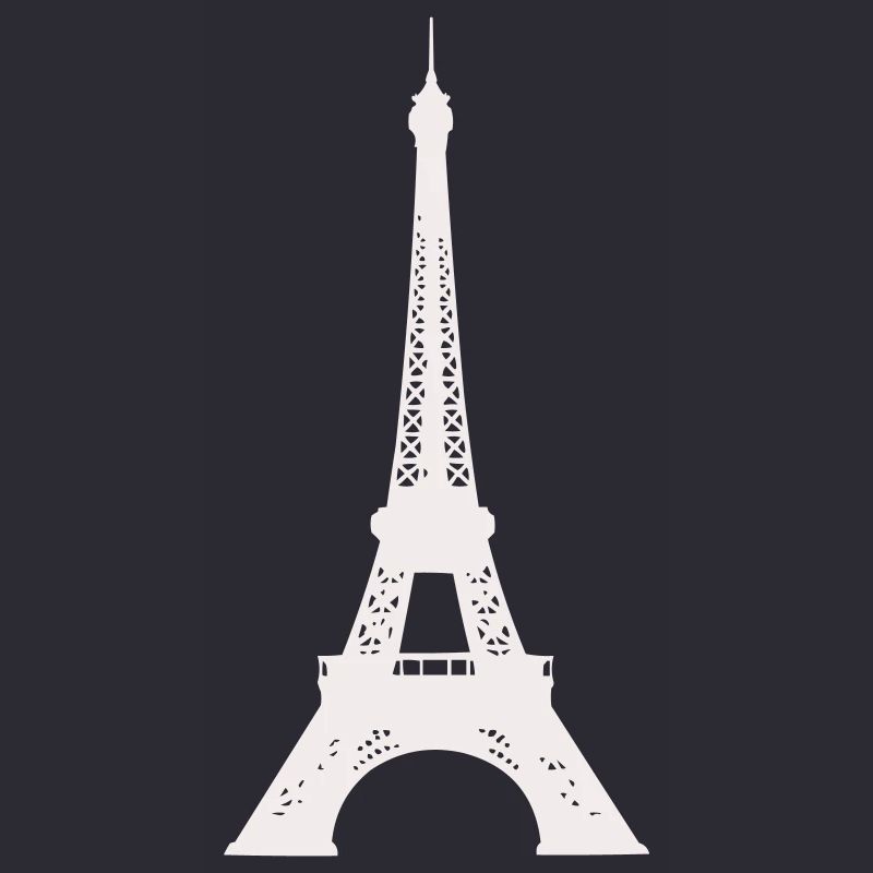 Silhouette de la Tour Eiffel Imprimé