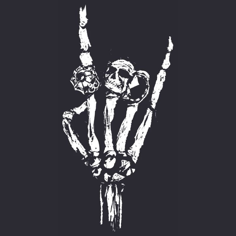 Knochen Hand mit Ringe