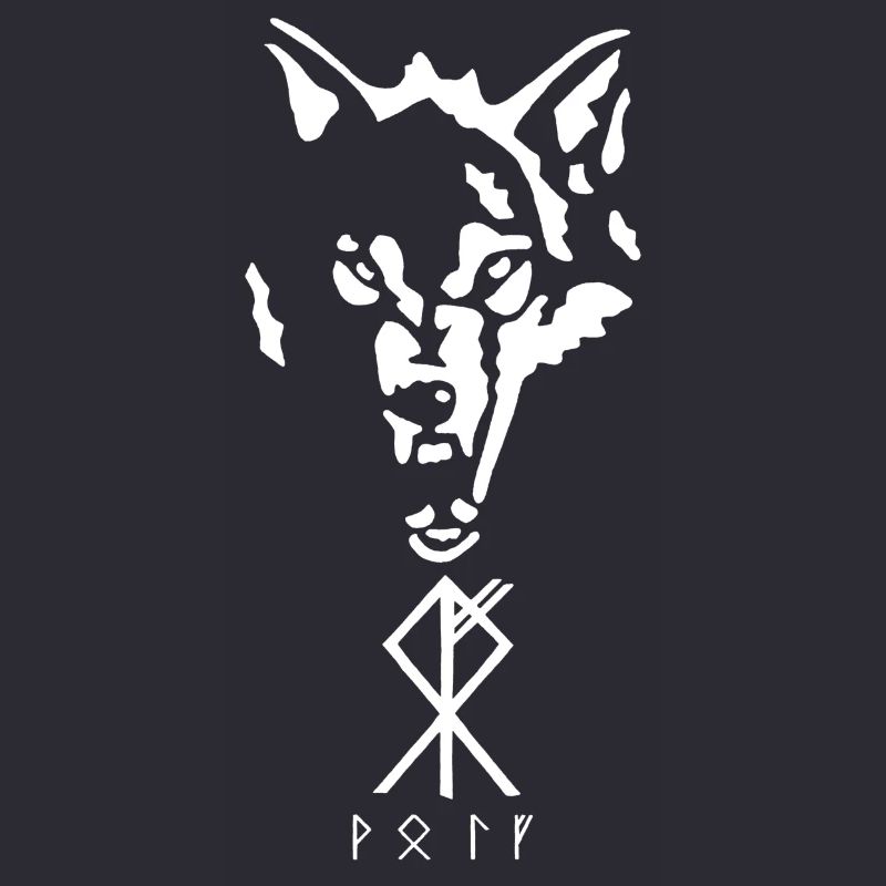 Wikinger-Rune des Wolfes