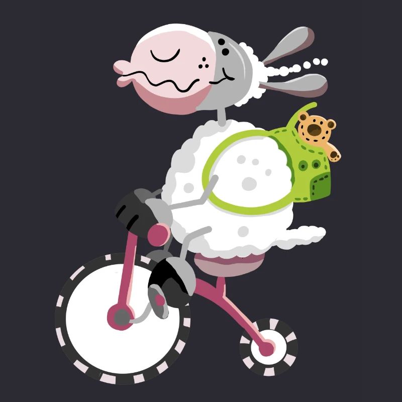 Mouton avec vélo