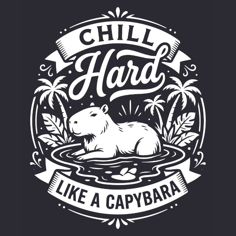 Chill Hard Capybara Vibes