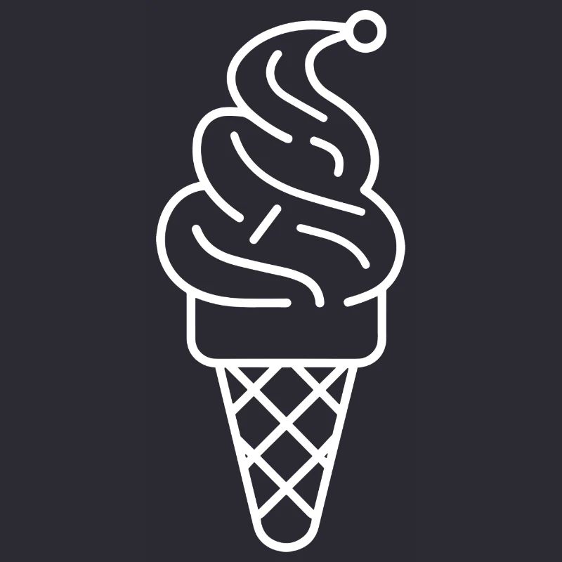 Cornet de crème glacée Dessin