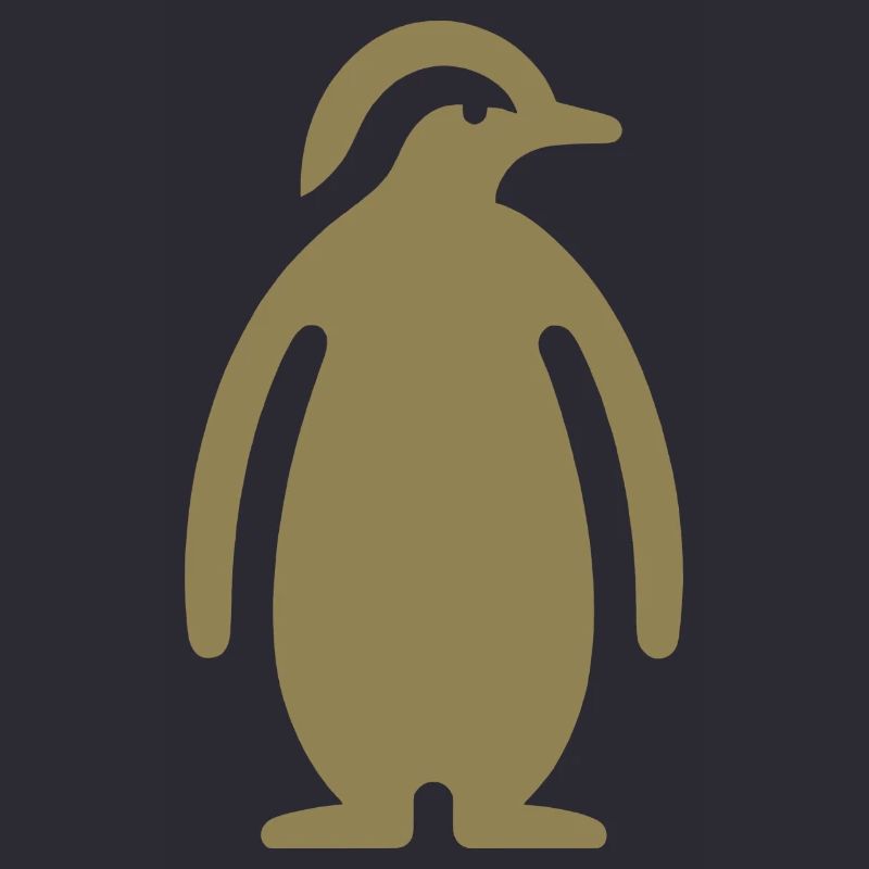 Penguin Silhouette Elegant Design