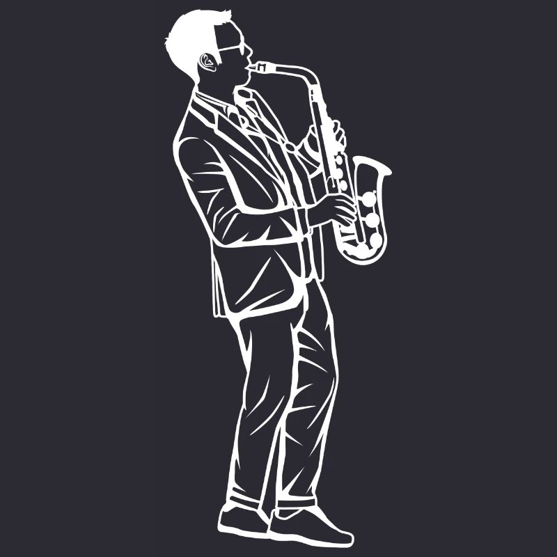 Saxophone Boy Drawing