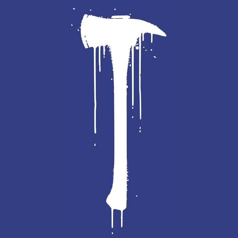 Fire Brigade Axe Graffiti Drop Vector