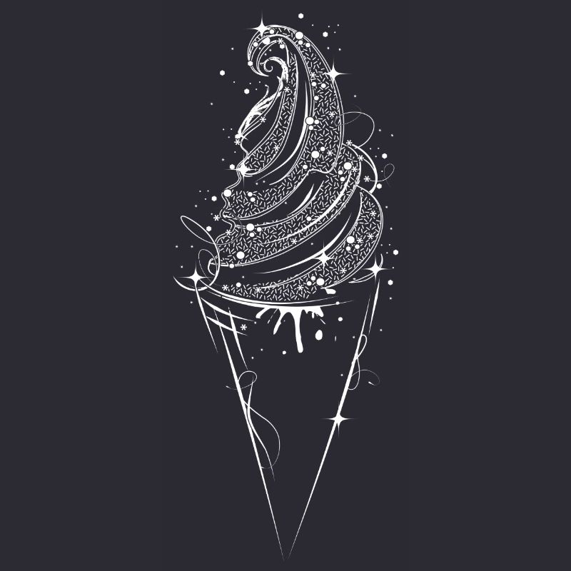 Eis in der Waffel