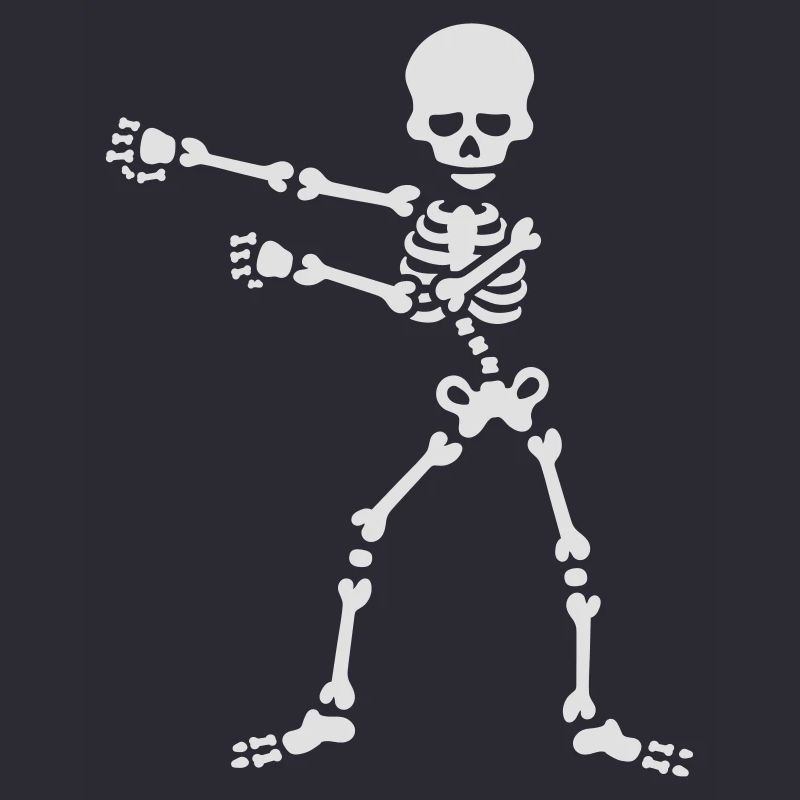 The floss dance flossing backpack boy kid skeleton