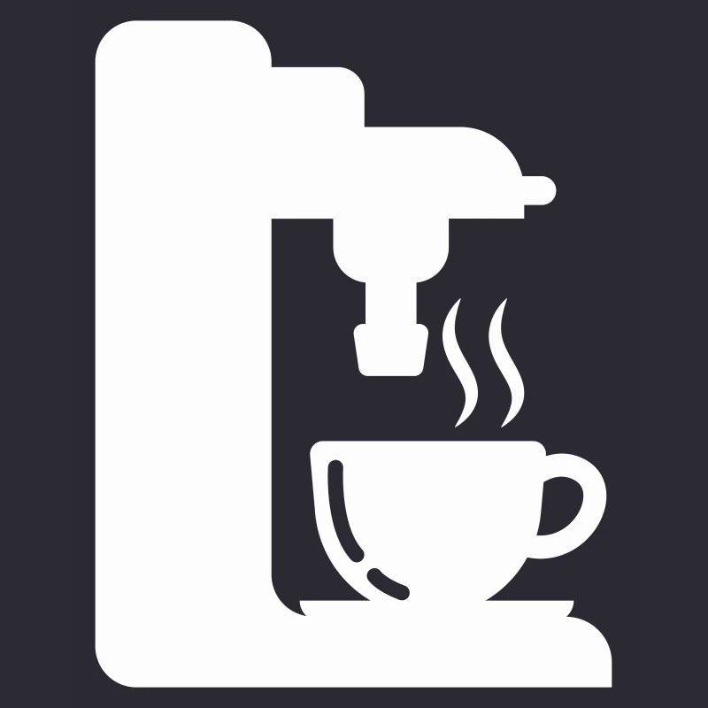 Illustration de café de contour de machine à expresso