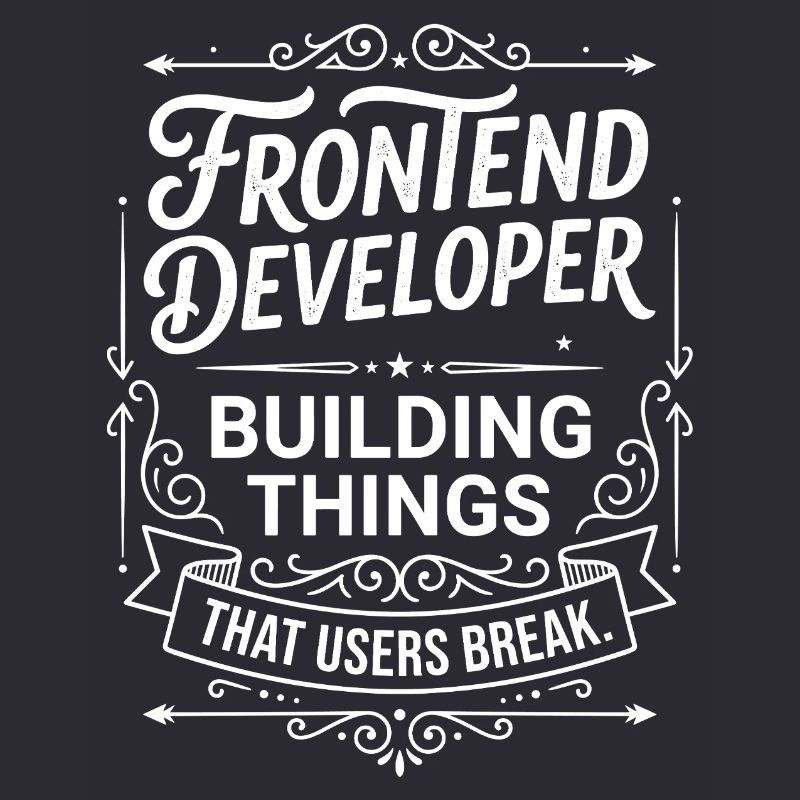 Frontend Entwickler baut Dinge