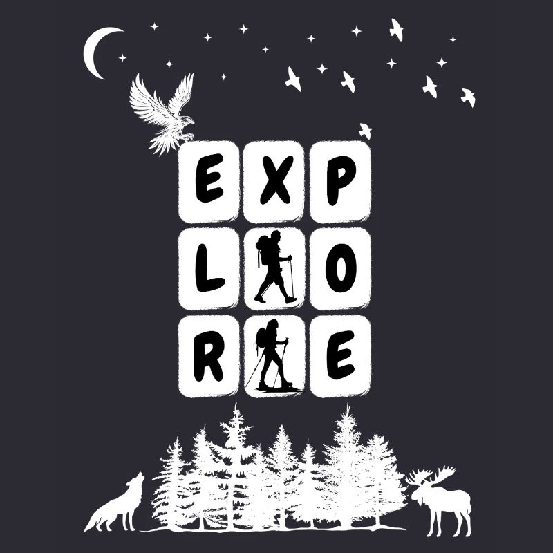 Graphique Explorer le camping