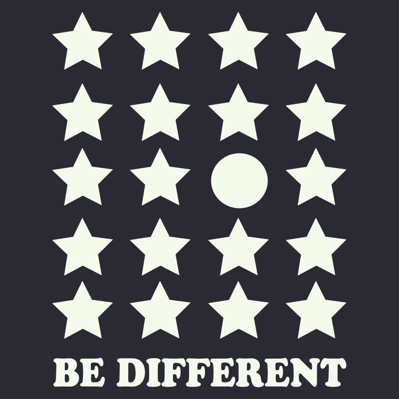 Be Different Star Grid Circle