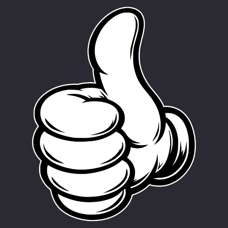 OK Comic Thumbs Up Hand Icon