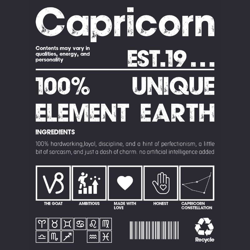 Capricorne Terrestre 100 % Élément