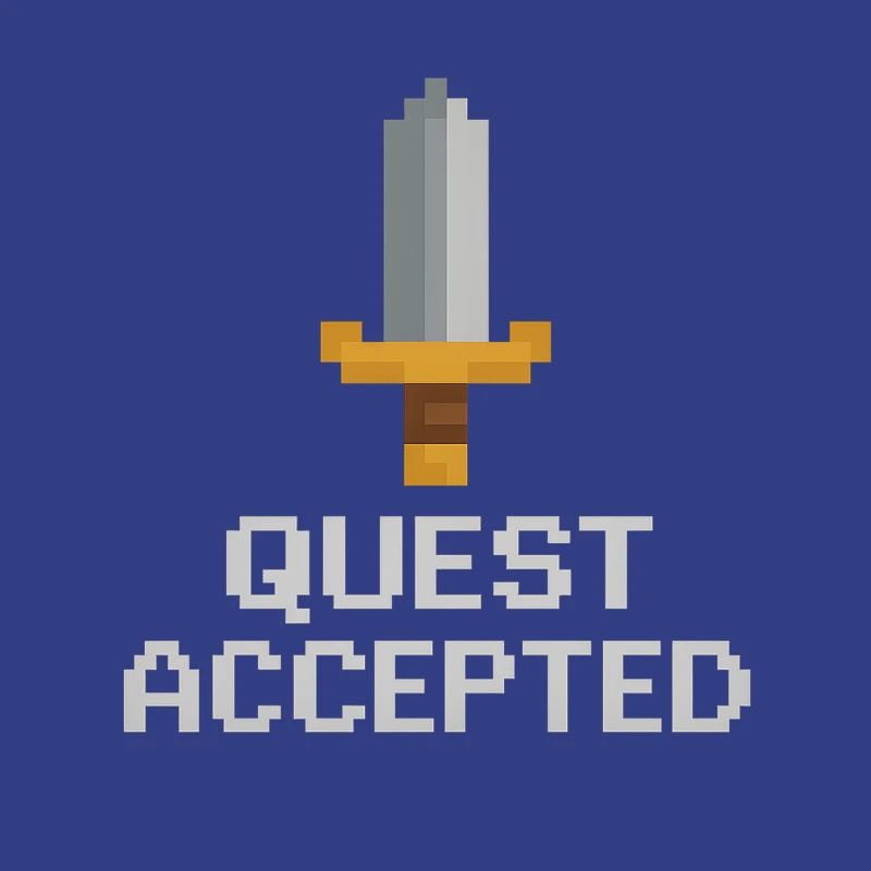 Quest Accepted Pixel Sword