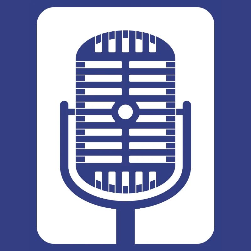 Retro Microphone Emblem