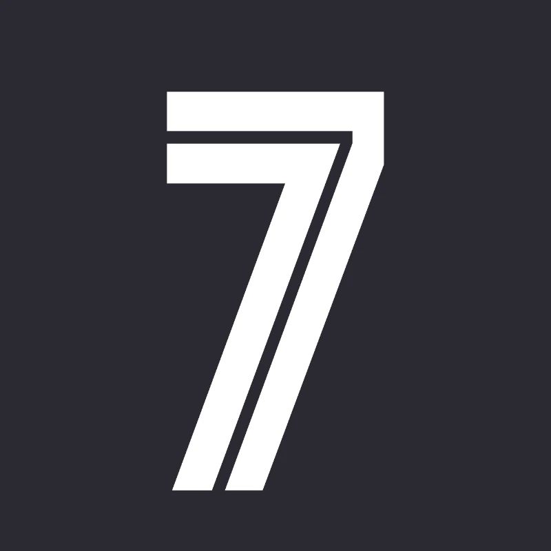 Jersey number 7 – 7th anniversary gift