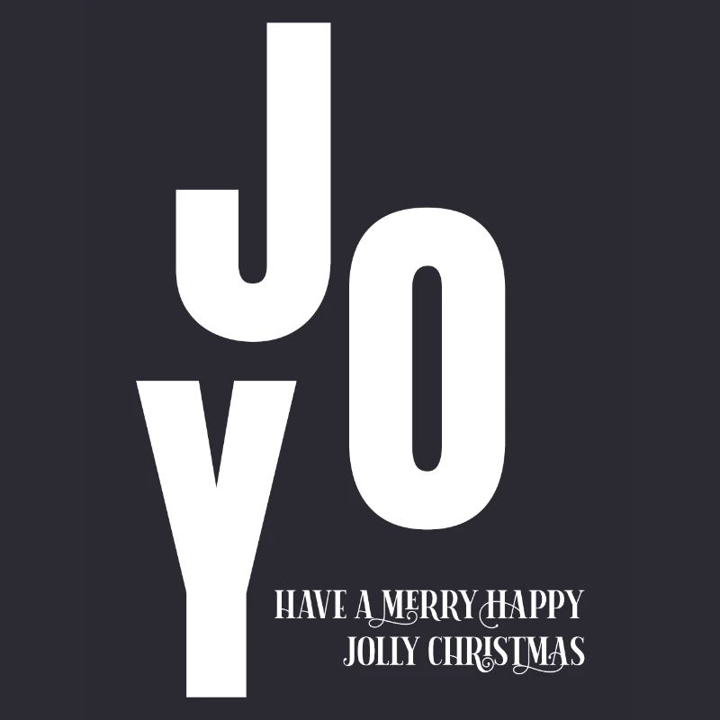 Logo typographique de Noël joyeux