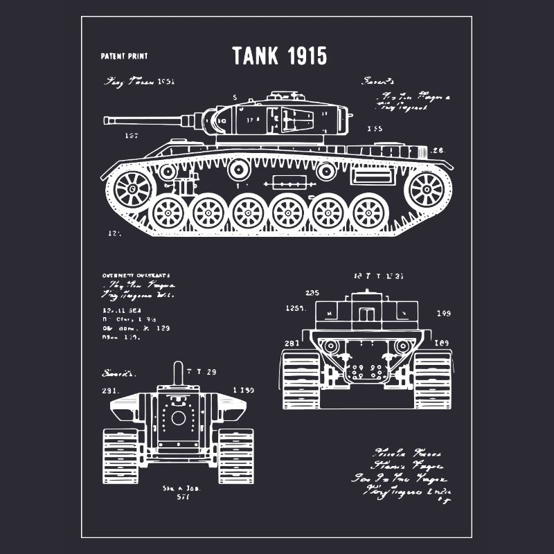 Plan du char 1915