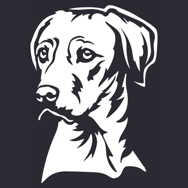 Rhodesian Ridgeback Head « Black Edition »