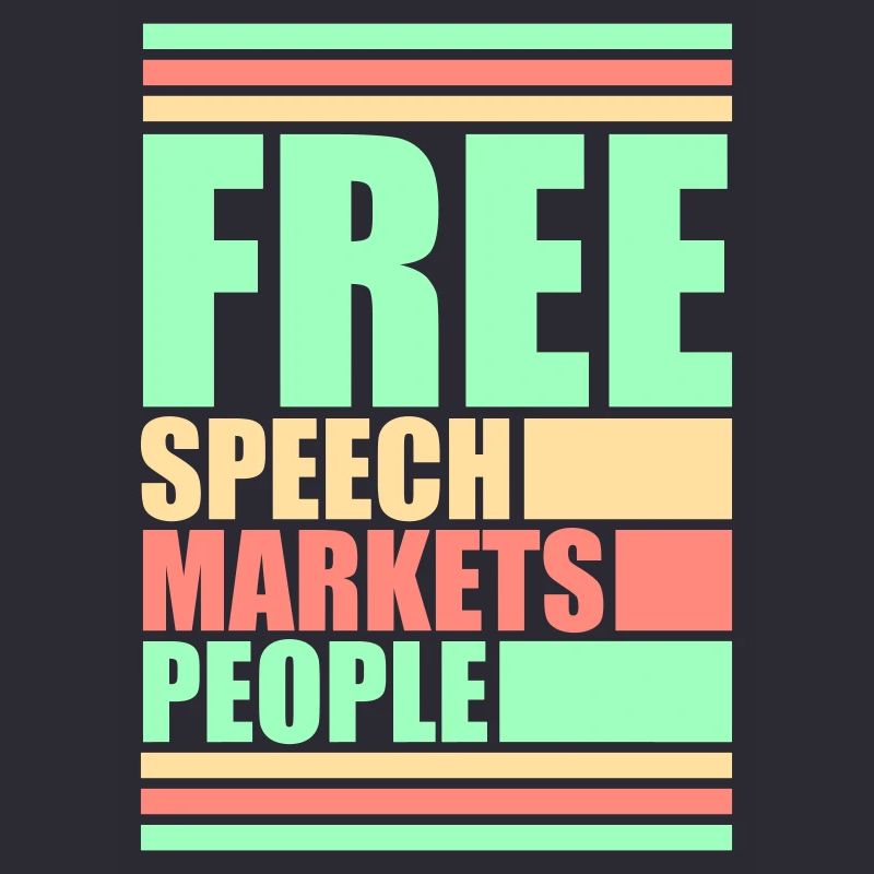 Marché de la liberté d’expression Peuple Libertarian Freedom Logo