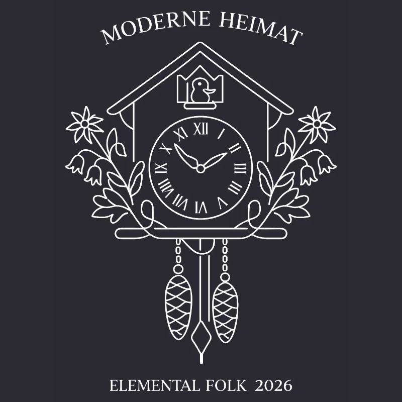 Peuple élémentaire de l’Horloge à Coucou Domestique Moderne