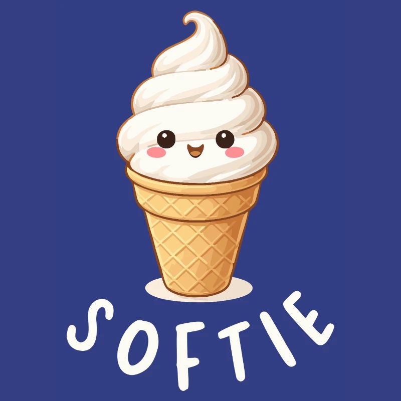 Softie. Softeis Liebe Eiscreme Statement