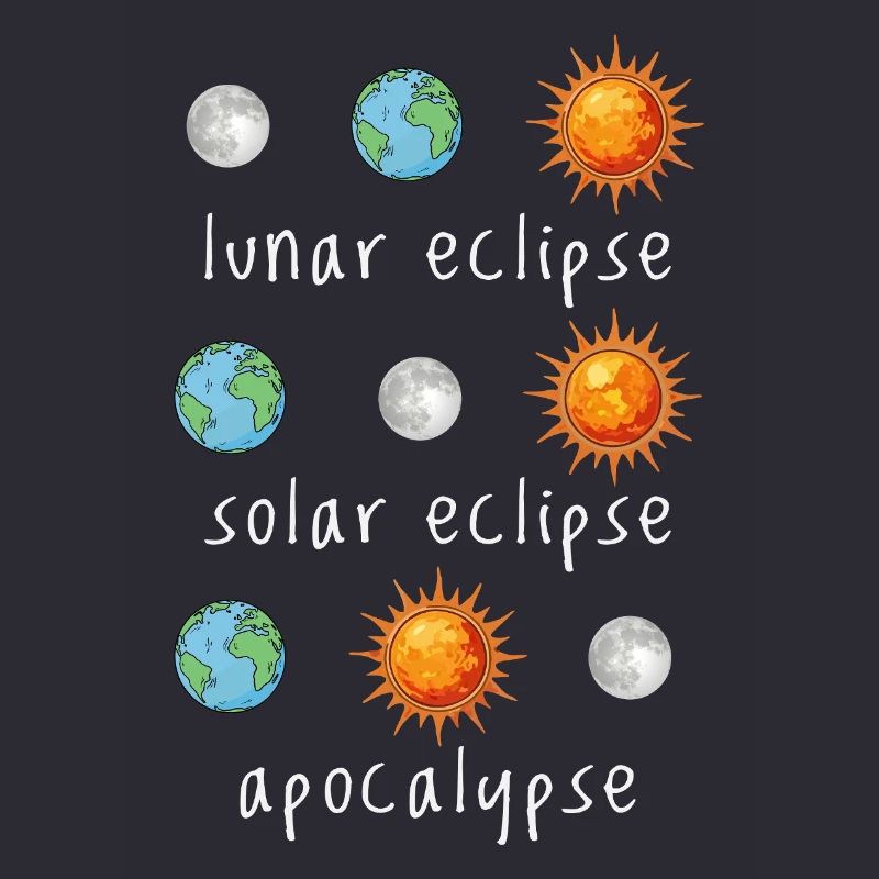Éclipse lunaire Éclipse solaire Apocalypse Humour