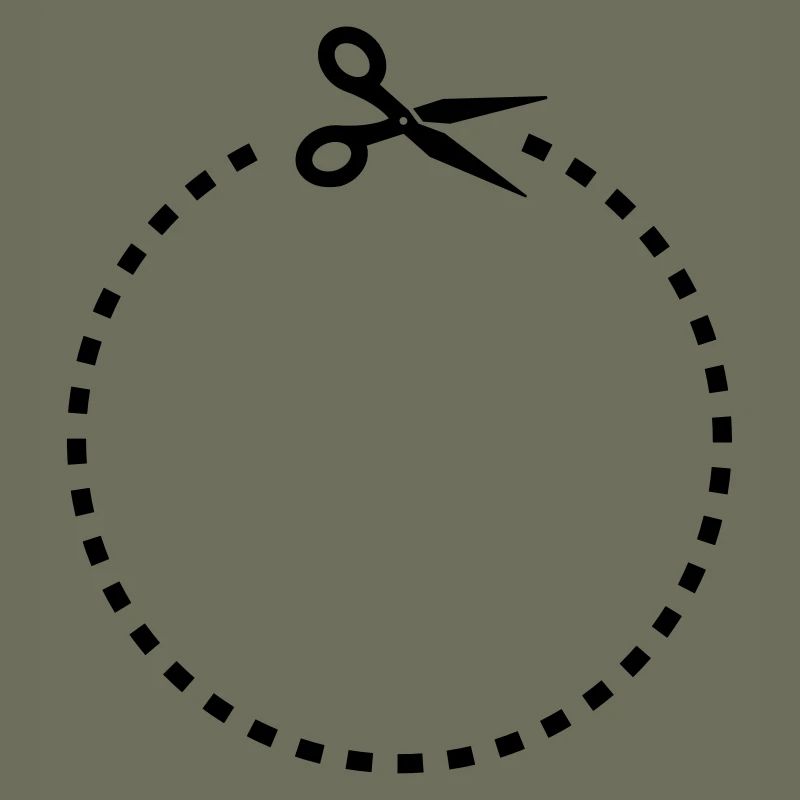 Circle - Cut out a circle with scissors