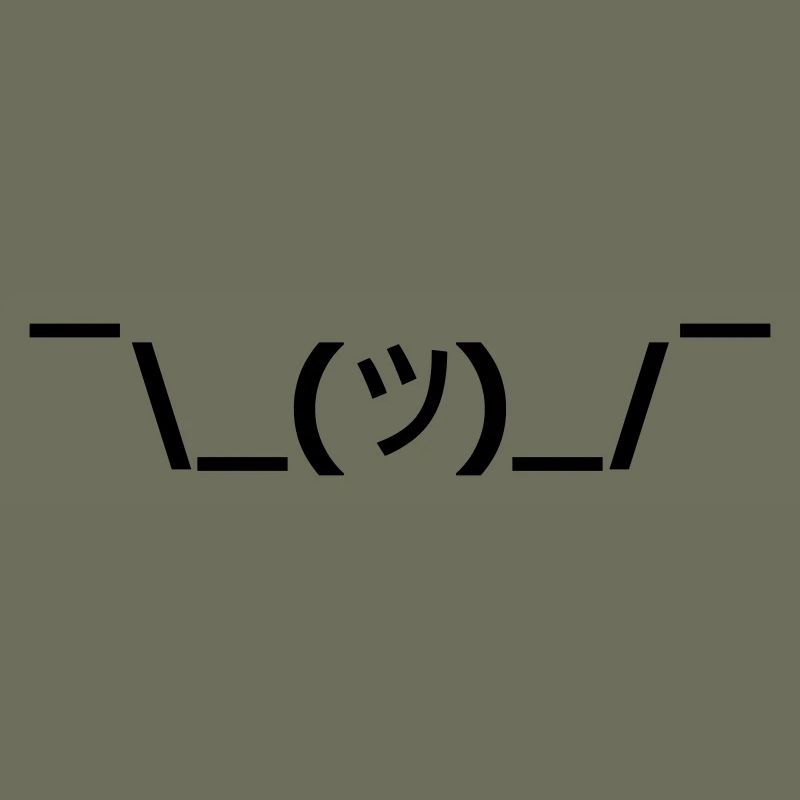 Shruggie black Vector