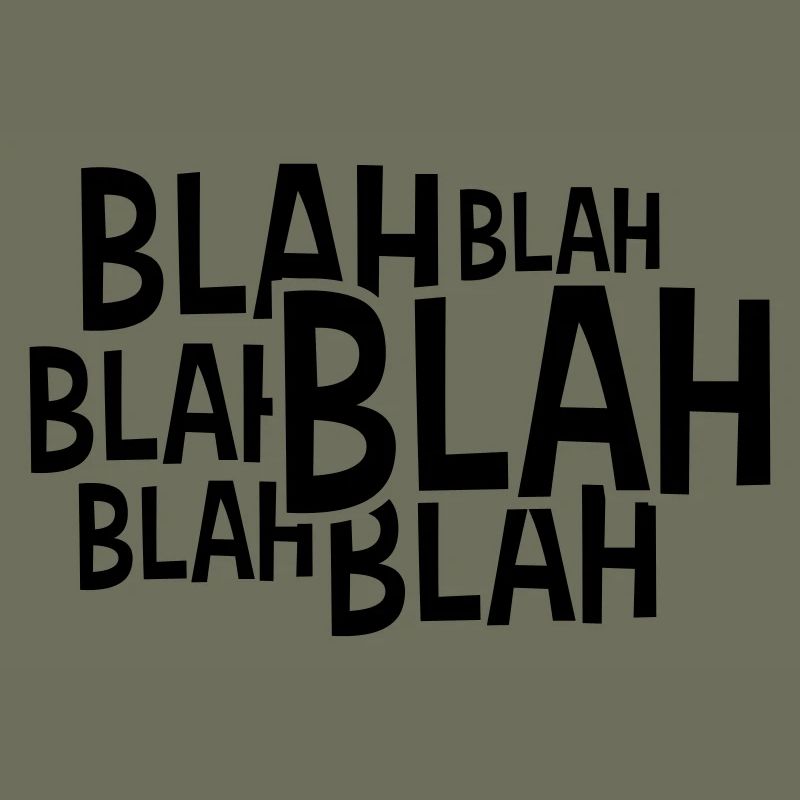 Comic Blah saying