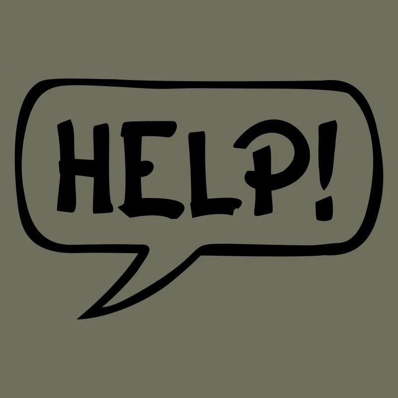 Comic Speech Bubble HELP