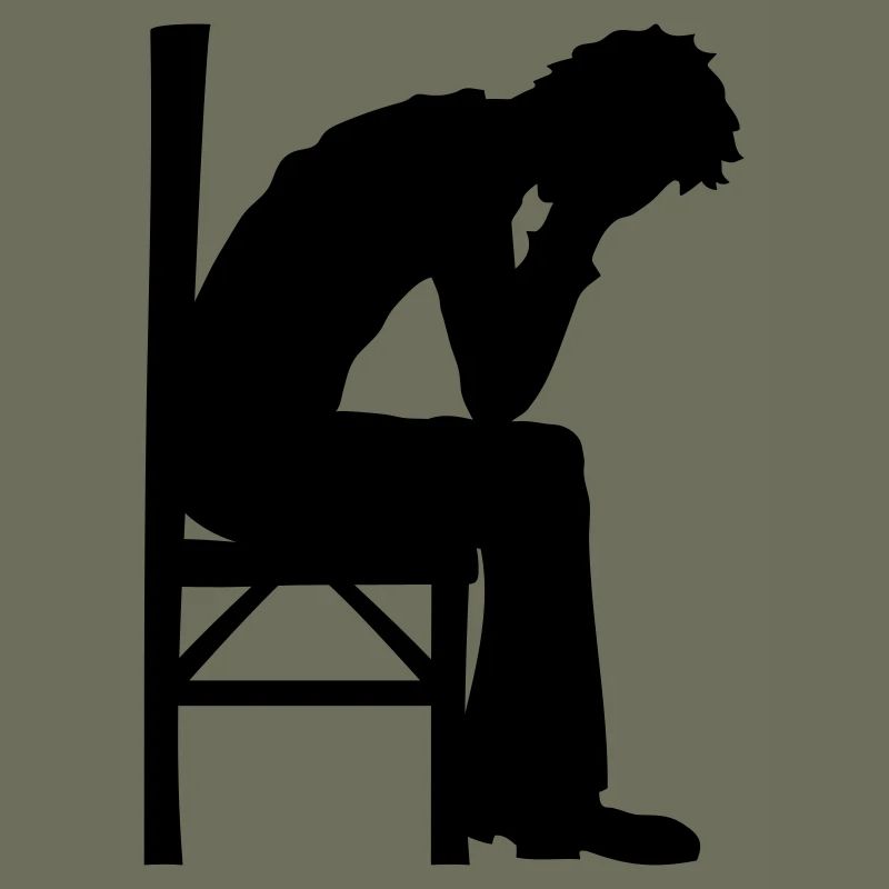 Depression sitzend Design