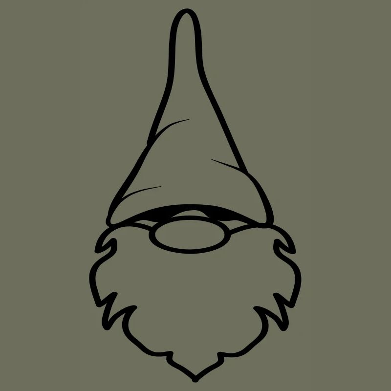 Funny dwarf beard funny stocking cap