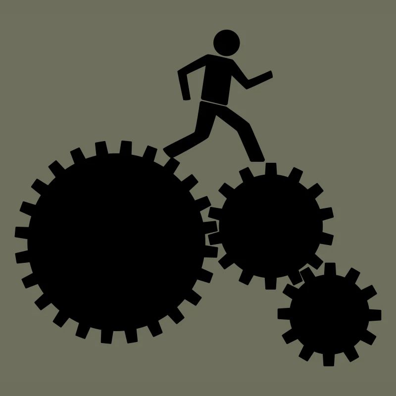 Workers in the clockwork!