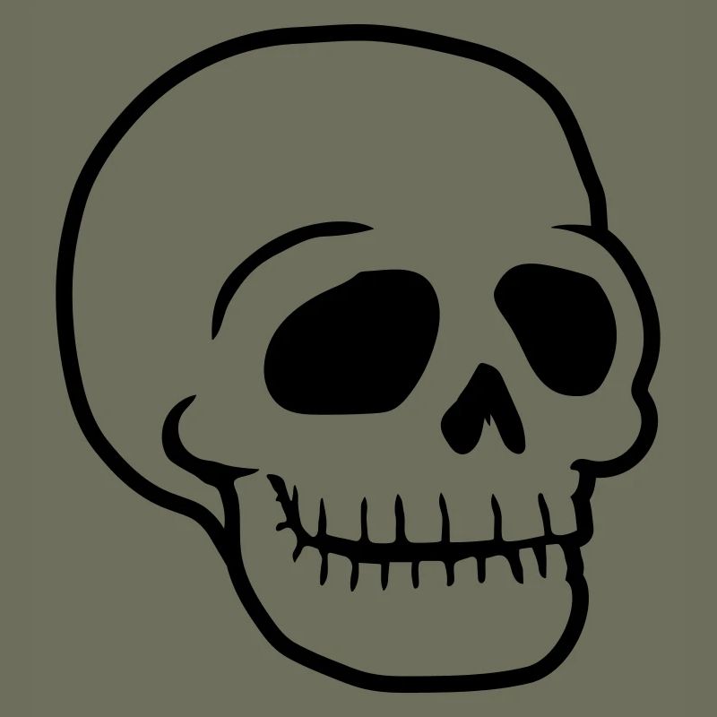 Skull friendly comic skull
