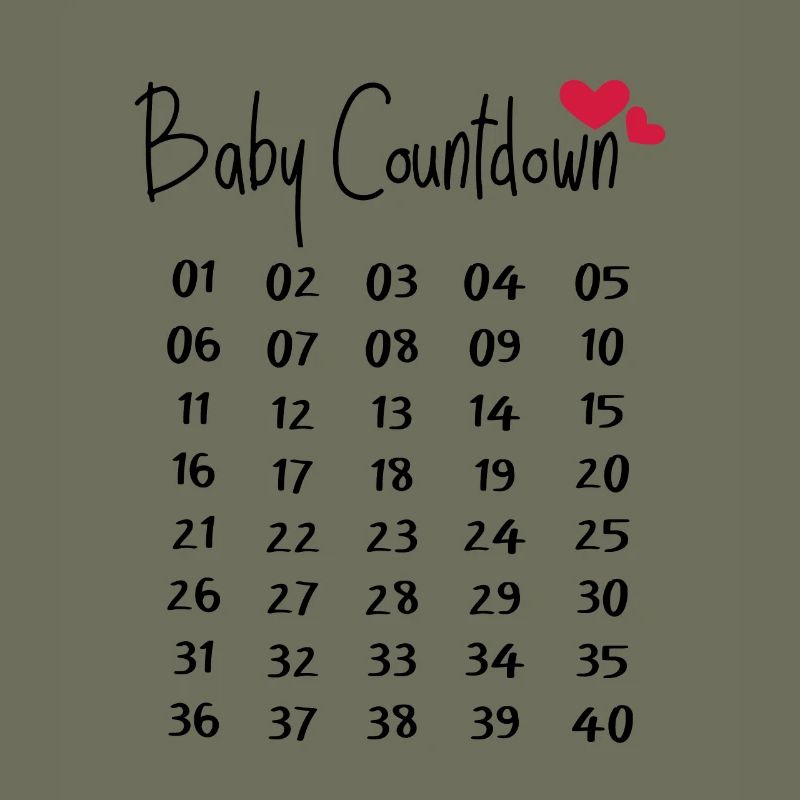 Baby Countdown Pregnancy Weeks