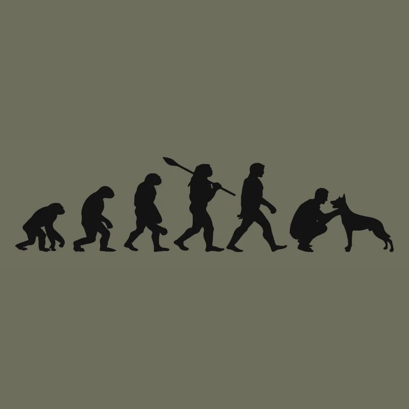 Evolution Funny Belgian Shepherd Dog Malinois