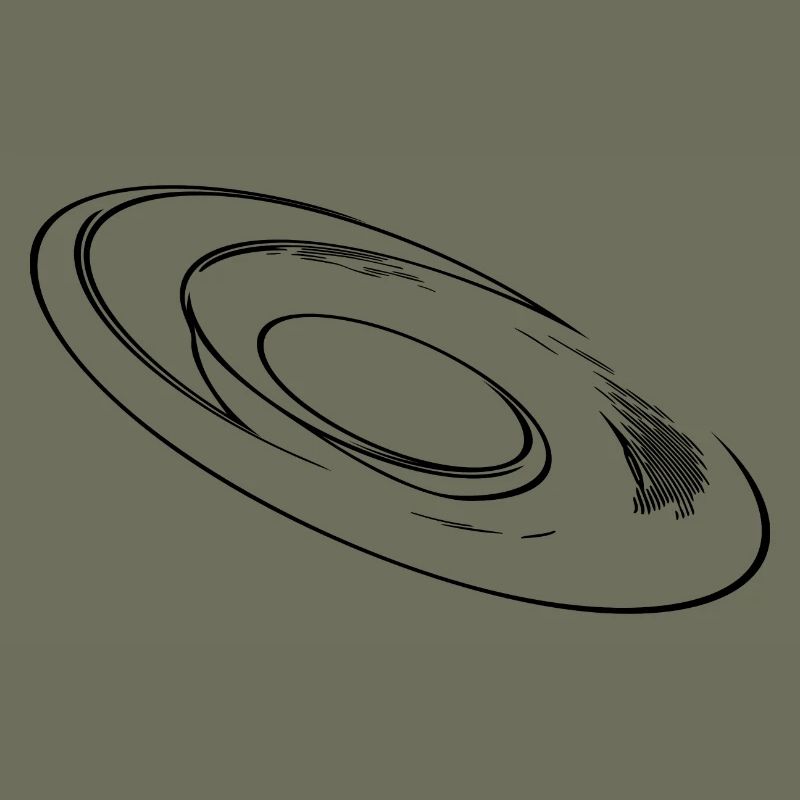 Geometric three-dimensional circular disk