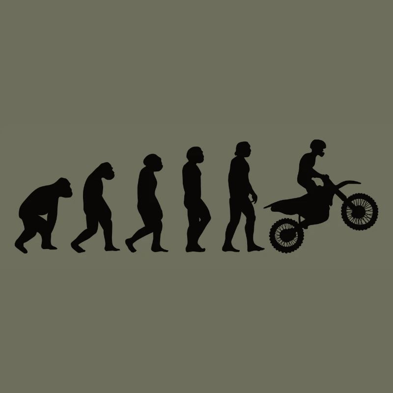 Motorrad Biker Evolution Mofa Moped Motorradfahrer