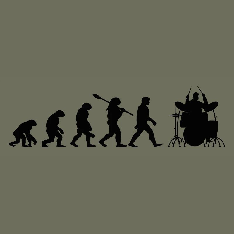 Evolution Drummer Player Drummer Player Geschenk