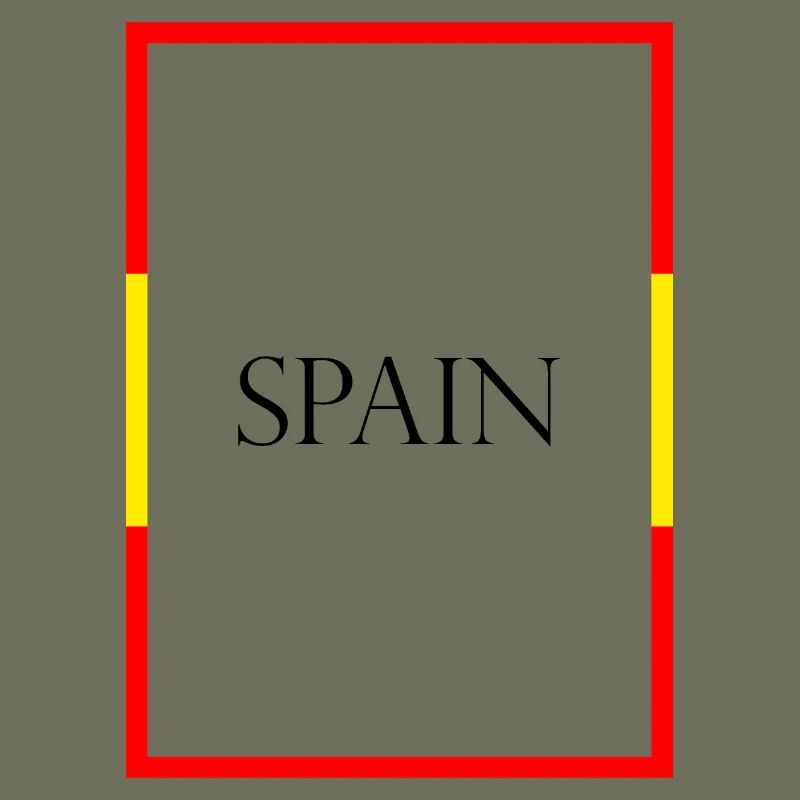 Espagne Espagne Lettrage de déclaration avec drapeau