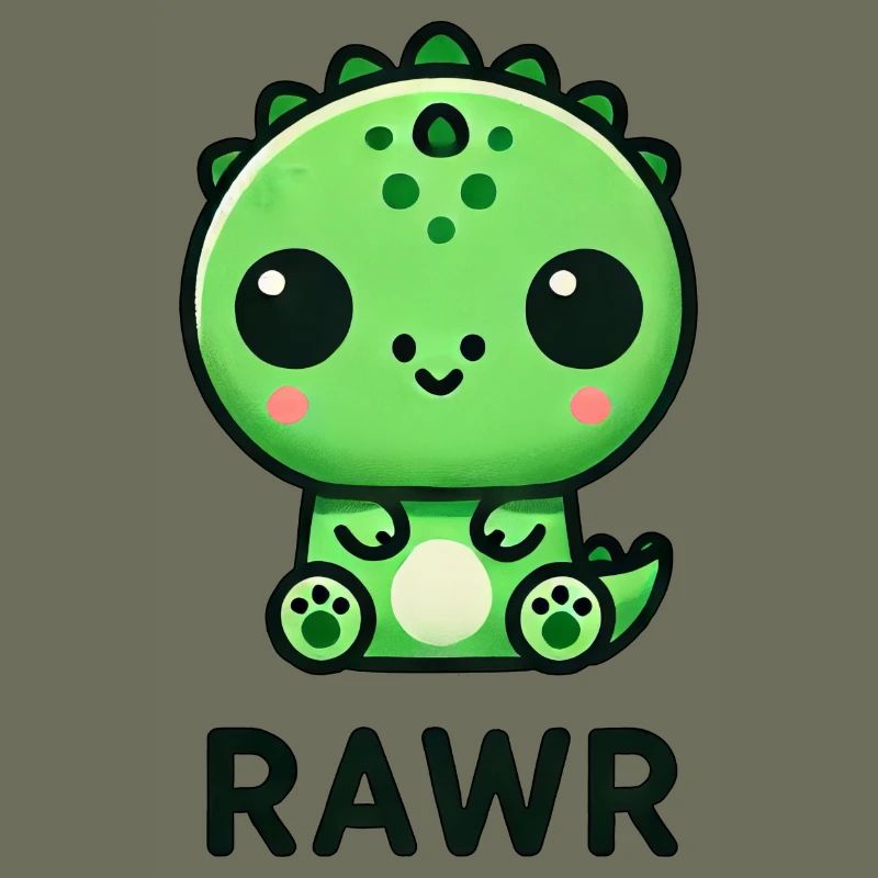 Cute Dino T-Rex Chibi Rawr