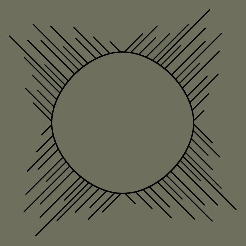 circle frame ring stripe lines around border c