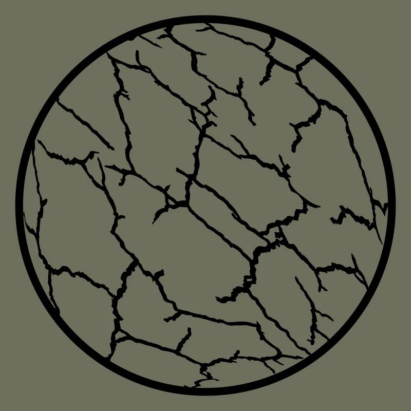 Cracks Pattern Planet Ball