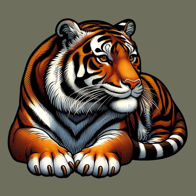 Tigre Gros Chat: Chat Géant!