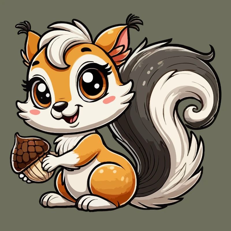Mädchen Eichhörnchen