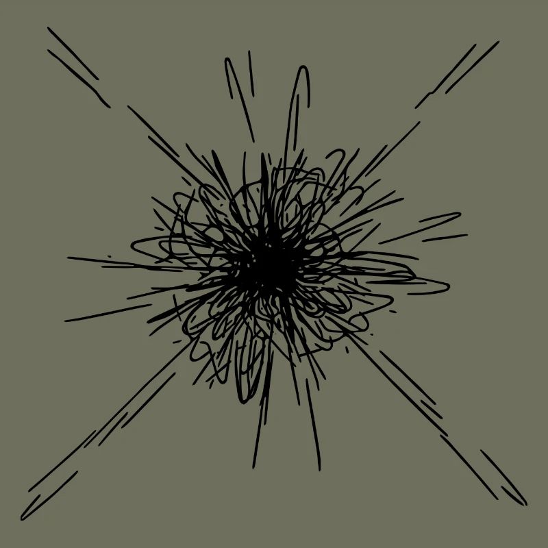 Mandala Explosion Lines Pattern