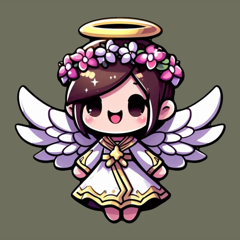 Ätherisches Engels-Chibi - Engel, niedlich, entzückend