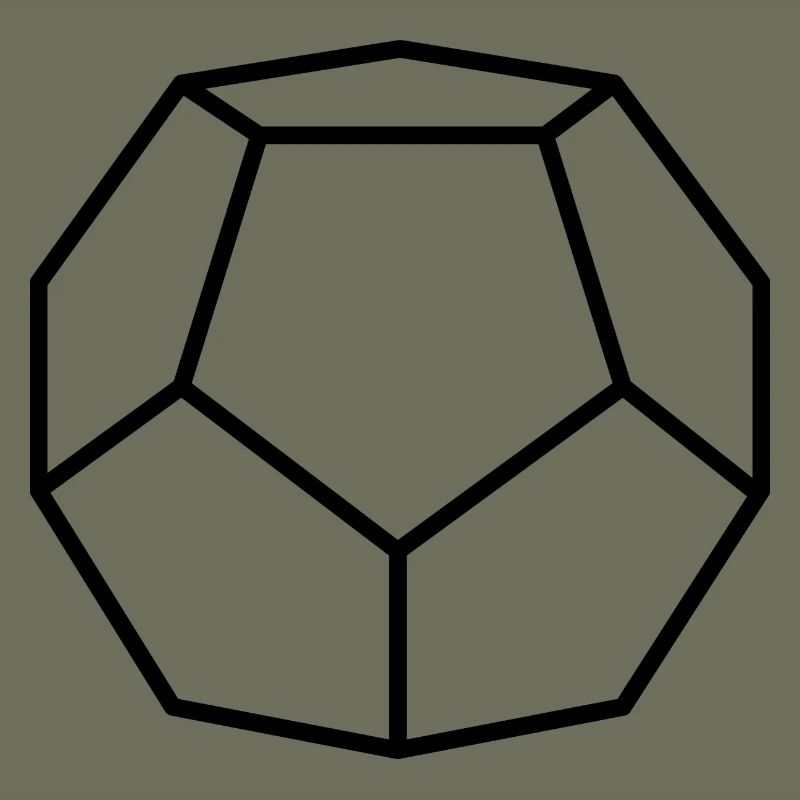 schwarzer Dodekaeder
