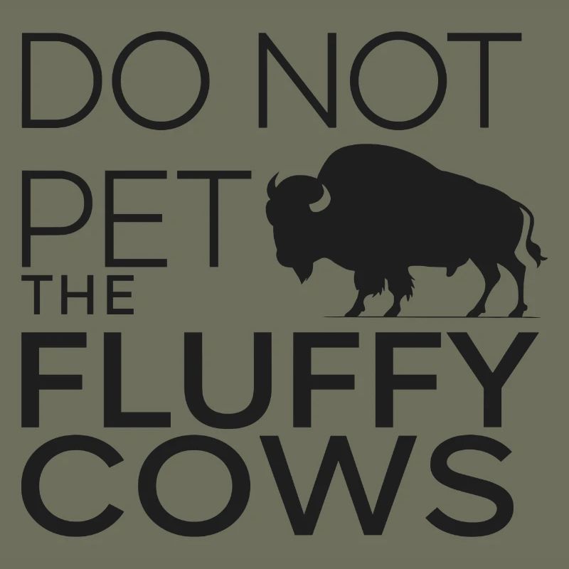 Fluffy Cows Bison Pet für einen Bison-Fan oder